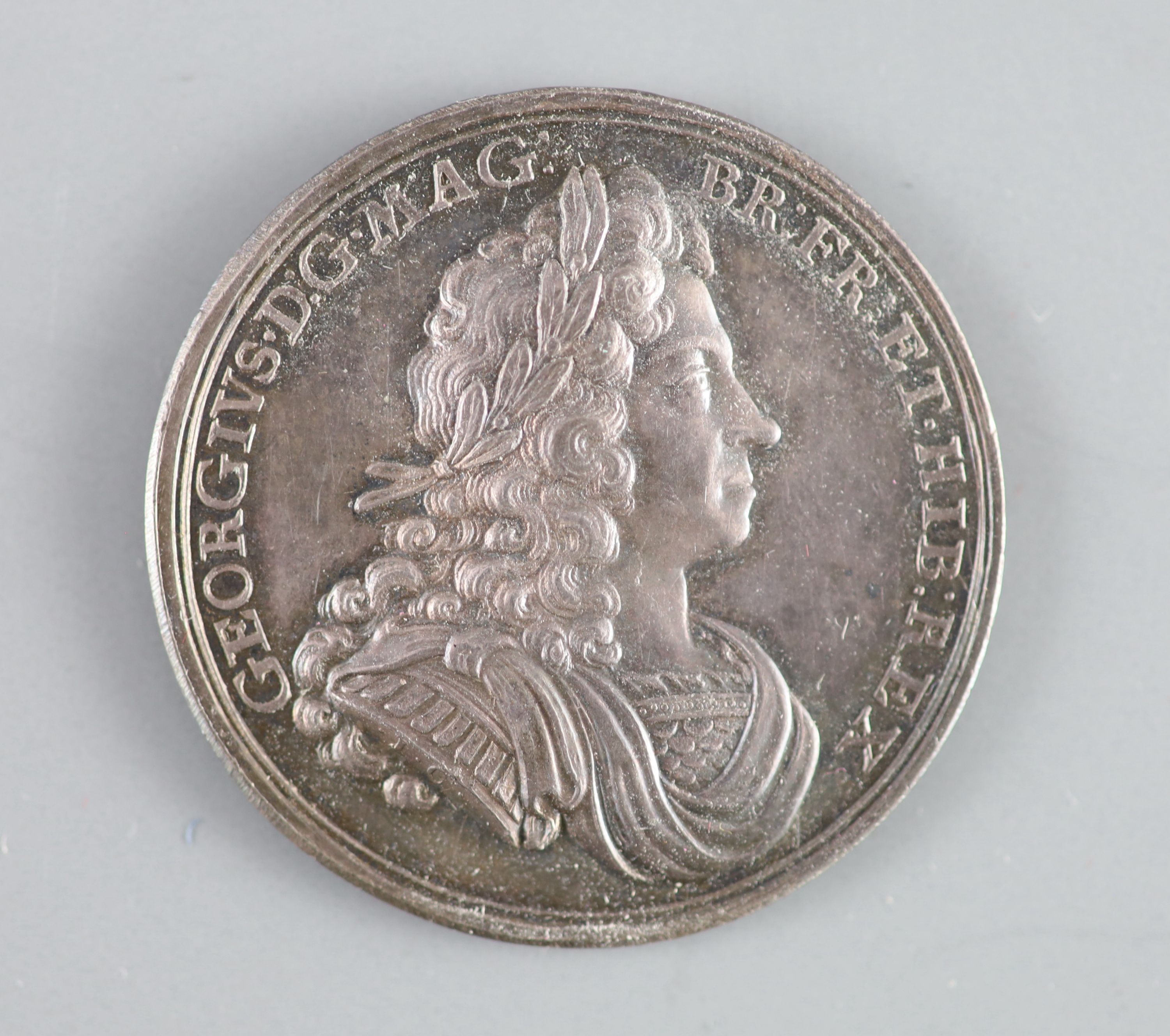 British Medals, George I, Coronation 1714, the official silver medal, by John Croker, 34.5mm